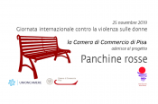 le Camere di commercio aderiscono al progetto Panchine rosse contro la violenza sulle donne